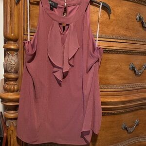 BCX Sleeveless Dressed 100% Poly Blouse